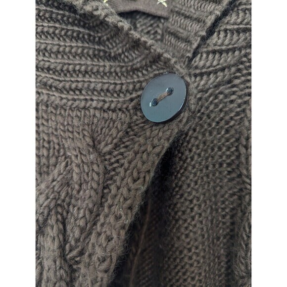 Kenji Handknit Sweater Womens Brown Wool Alpaca Small - Picture 5 of 12